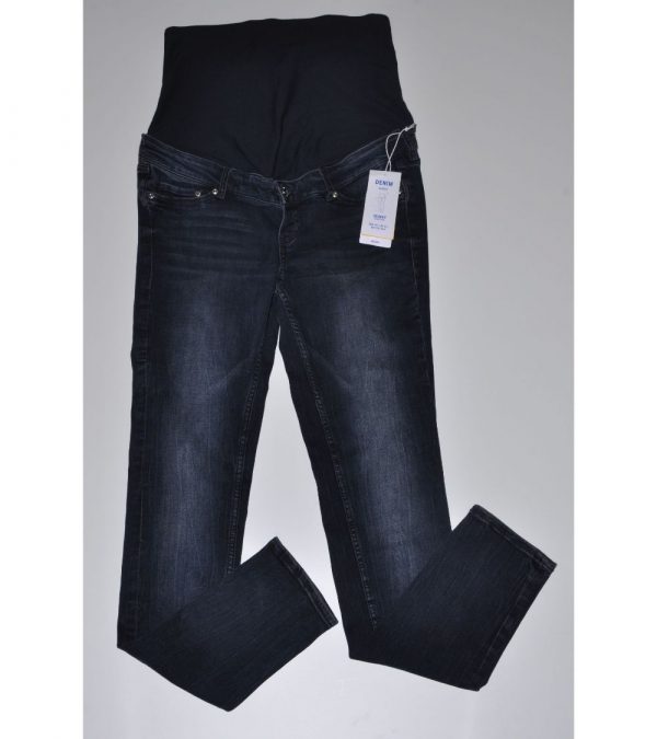 Nosečniške jeans hlače temno modre (nerabljene)